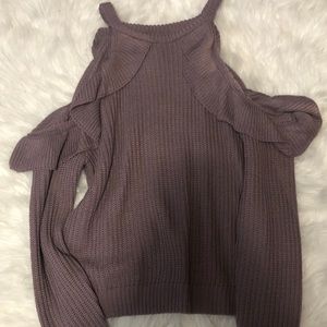Off the shoulder sweater